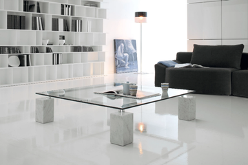 DIELLE - Square low crystal coffee table by Cattelan Italia - view 3